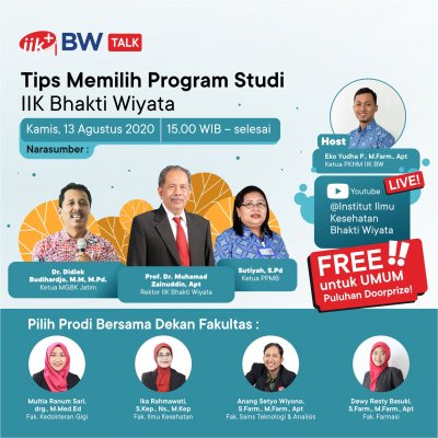 IIK BW Talk : Tips Memilih Program Studi di IIK Bhakti Wiyata